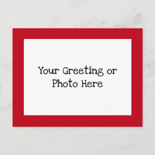 Red Border Postcard