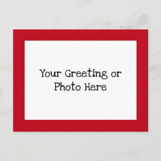 Red Border Postcard
