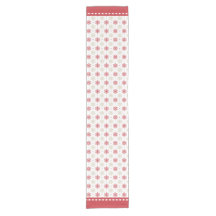 Red Border Snowflake Pattern Christmas