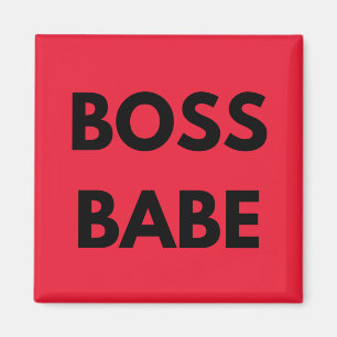 Red Boss Babe  Magnet