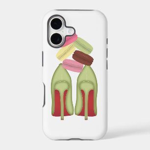 Red Bottoms stilettos shoes, high heels & macarons