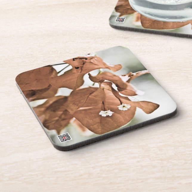 Red Bougainvillea Coaster (Left Side)