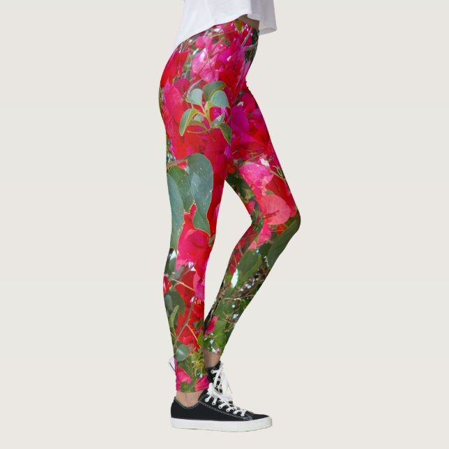 Red Bougainvilleas, Leggings (Right)