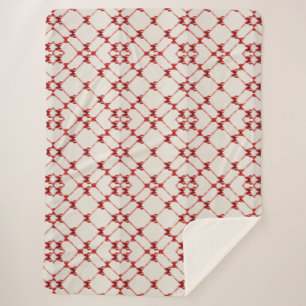 Red Bow Blanket: Style & Comfort Combined Sherpa Blanket