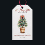Red Bow Christmas Tree Merry Little Baby Shower Gift Tags<br><div class="desc">Celebrate the joy of a new arrival with our Red Bow Christmas Tree Merry Little Gender Neutral Baby Shower Design. Featuring a whimsical red bow Christmas tree and festive holiday elements, this adorable Design is perfect for a seasonal baby shower. Customise with your details to create a charming and joyful...</div>