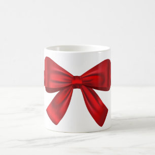 Red bow elegant lovely tea coffee mug