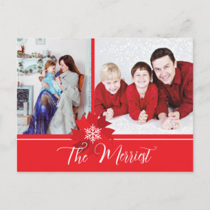 Red Bow Holiday Postcard