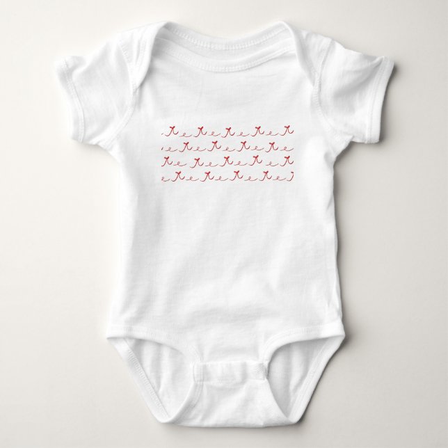 Red Bow Infant Bodysuit – Cute Baby Shower Gift |  (Front)