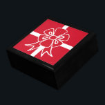 Red Bow Jewellery Box Gift<br><div class="desc">The design is from original art.</div>