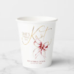 Red Bow She's Tying the Knot Bridal Shower Paper Cups<br><div class="desc">Add a charming and unique touch to your “She’s Tying the Knot” bridal shower with these elegant red and gold bow paper cups. Featuring a delicate watercolor ribbon in a rich, romantic shade of red, they bring just the right amount of sweetness and sophistication to your table decor. Perfect for...</div>