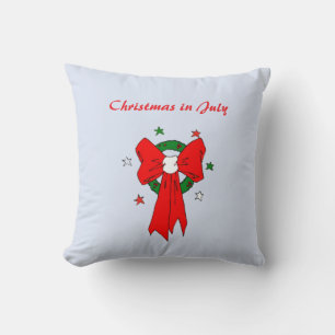 Red Bow -Throw Pillow