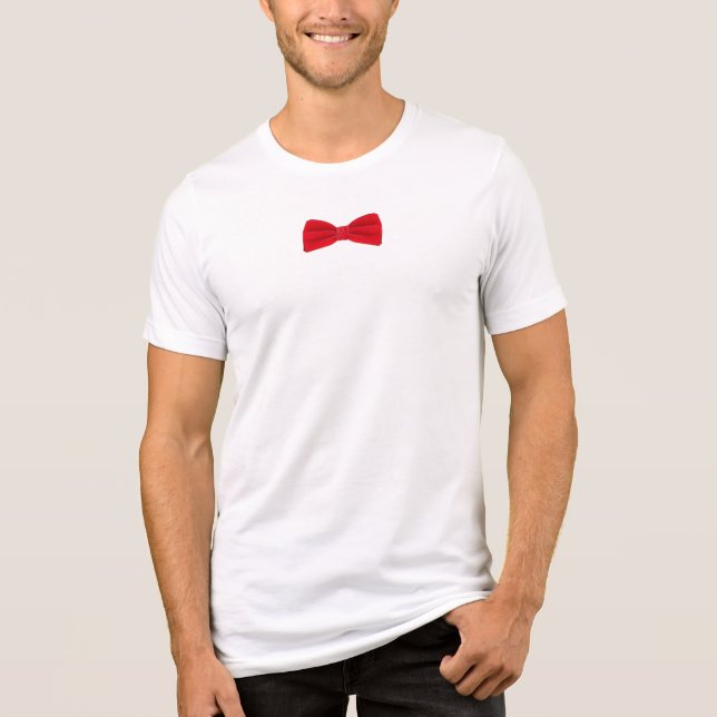 Red Bow Tie – Classic Fashion T-Shirt Tri-Blend Shirt (Front)