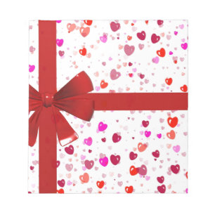Red Bow Tie Destiny Congratulations Party Notepad