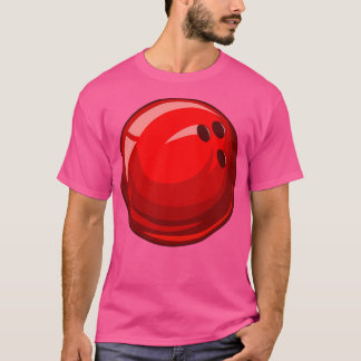 red bowling ball bowler bowl art gift T T-Shirt