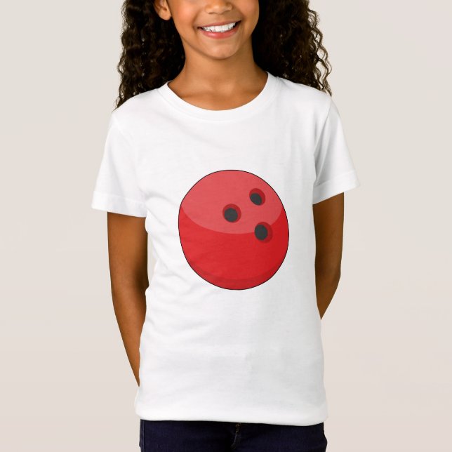 Red Bowling Ball T-Shirt (Front)