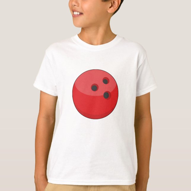 Red Bowling Ball T-Shirt (Front)