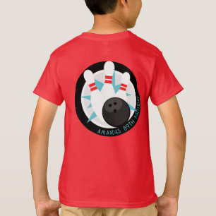 Red Bowling Event Shirt + Name on Front Pocket