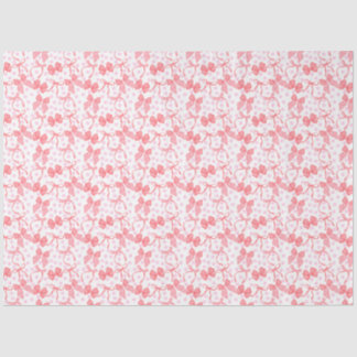 Red Bows & Pink Dots Tissue Paper