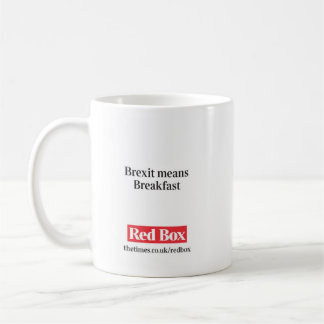 Red Box mug - Brexit means Breakfast