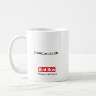 Red Box Mug - Strong and stable
