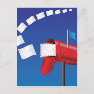 Red box postcard