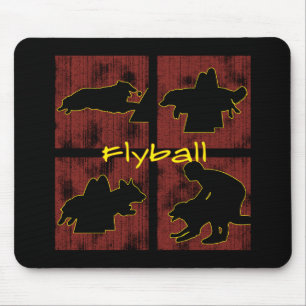 Red Boxes Flyball Mouse Mat