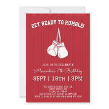 Red Boxing Birthday Party