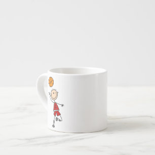 Red Boy Basketball Player t-shirts and Gifts Espresso Cup