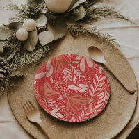 Red Bramble | Festive Botanical Plates