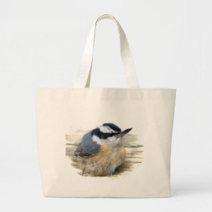 Red-breasted Nuthatch Large Tote Bag