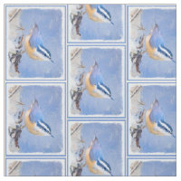 Red-Breasted Nuthatch Painting Original Bird Art