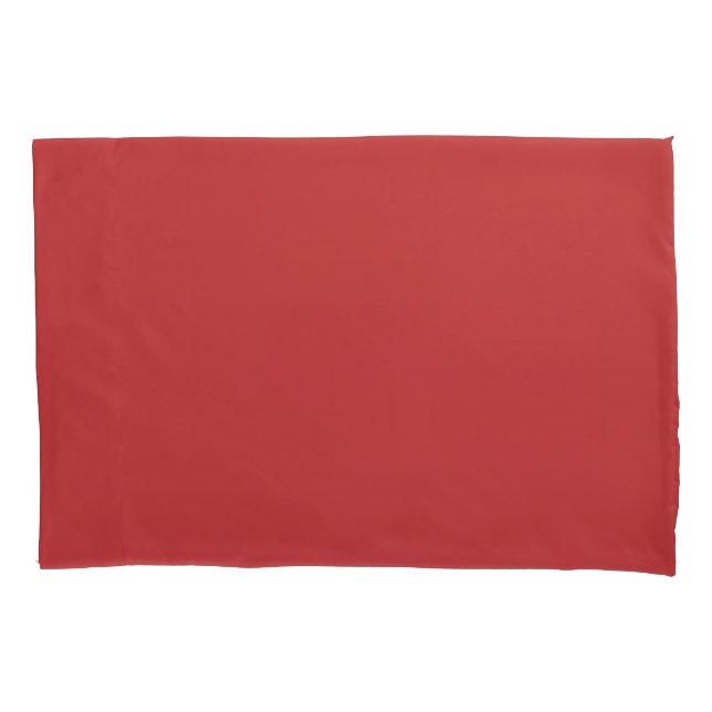Red Breatheable & Cooling Sheets - Hotel Luxury Pillowcase (Front)