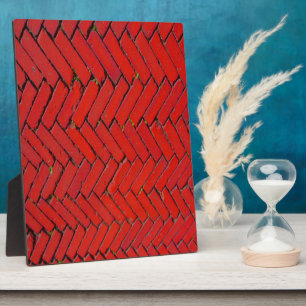 Red Brick Chevron Plaque