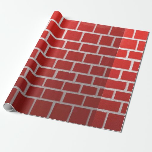 Image of Red brick chimney look Wrapping Paper