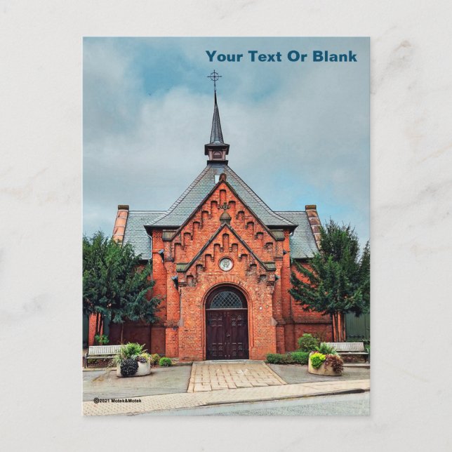 Red Brick Church, Bielefeld Postcard (Front)