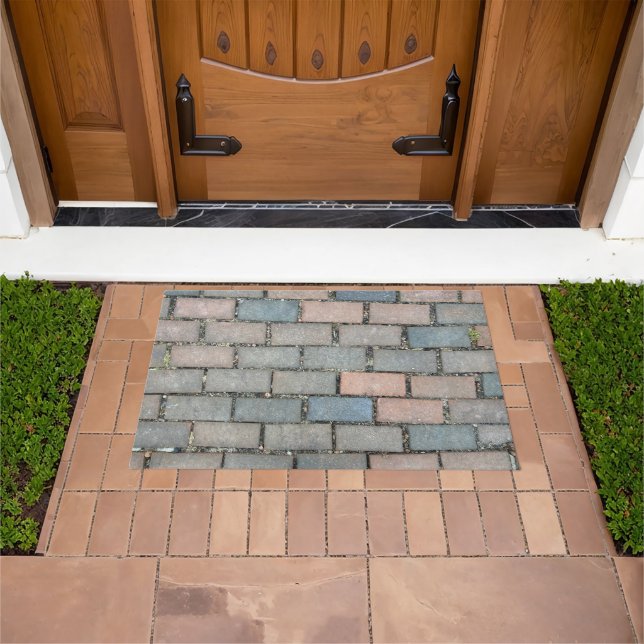 Red Brick floor texture pattern photo entrance Doormat (Outdoor)