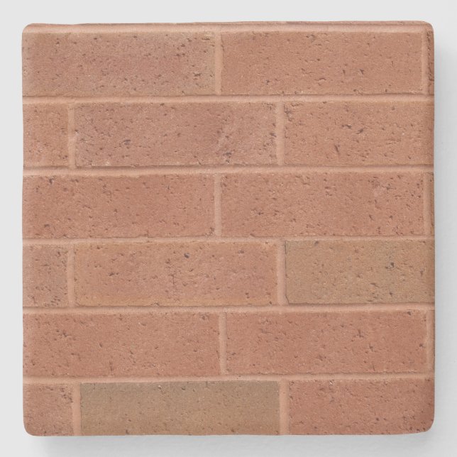 Red Brick Texture Square coaster (Front)