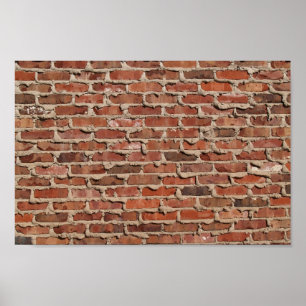 Red Brick Wall Canvas or Poster
