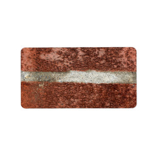 Red Brick Wall Concrete Cement Texture Label