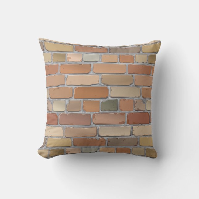 Red brick wall. cushion (Front)