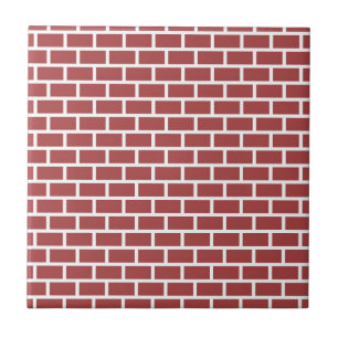 Red brick wall design tile