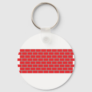 red brick wall key ring