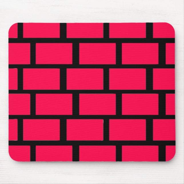 RED BRICK WALL MOUSE MAT (Front)