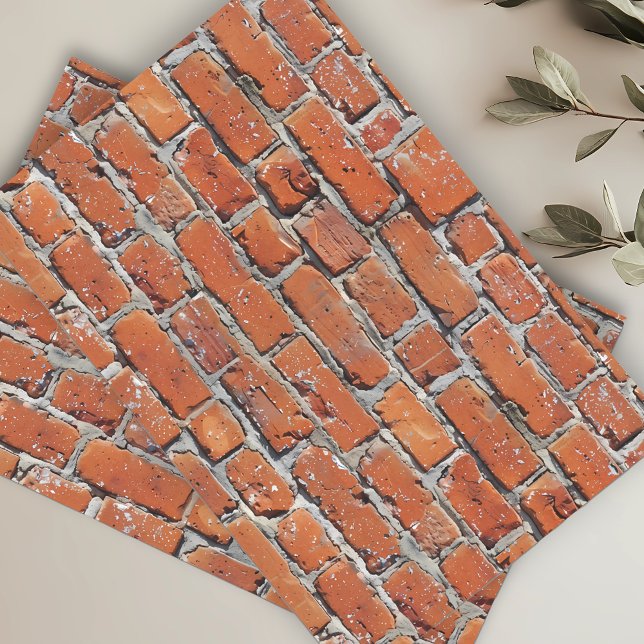Red Brick Wall natural Stone Tissue Paper (Creator Uploaded)