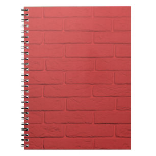 red brick wall notebook