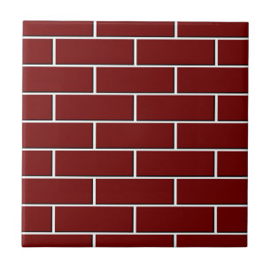 RED BRICK WALL pattern Tile