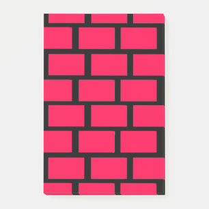 RED BRICK WALL POST-IT NOTES