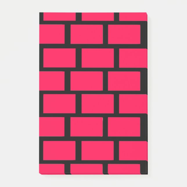 RED BRICK WALL POST-IT NOTES (Front)