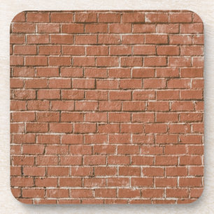 Red Brick Wall Rustic Coaster