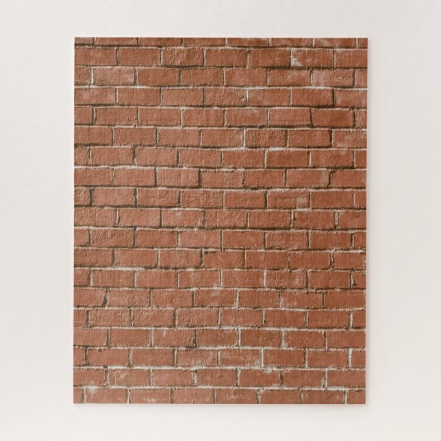 Red Brick Wall Rustic Jigsaw Puzzle (Vertical)